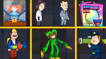 Scary huggy time level 281 to 290 | huggy wuggy | poppy play time | android game |