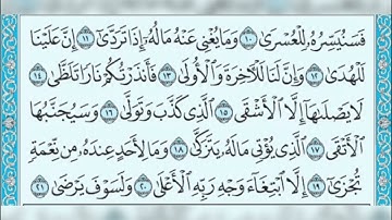Surah Al Lail (Part 2)  سورة الليل (الجزء الثاني)