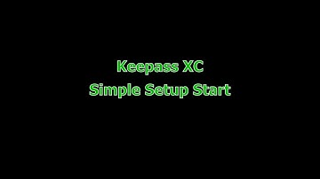 KeepassXC getting started. New Database file