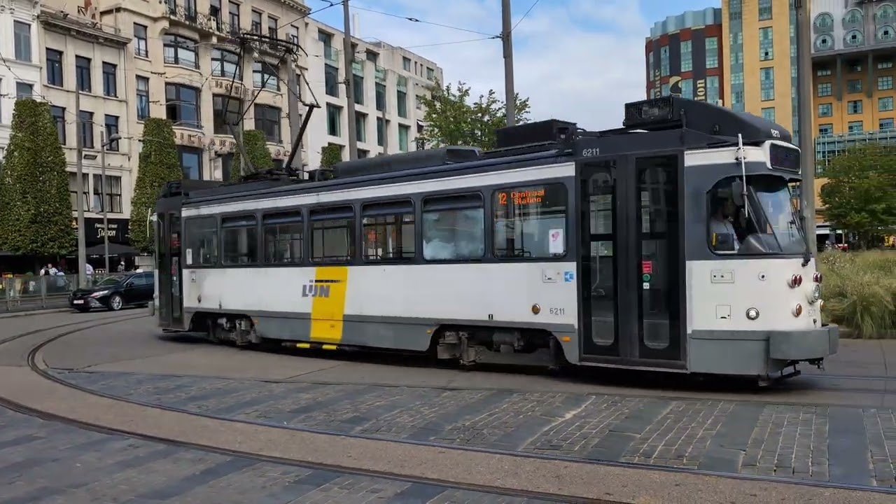 Antwerpen Centraal | Astridplein | Afscheid van de PCC 2 | Ex Gent | Tramlijn 12 | Brttrainz | 08/25