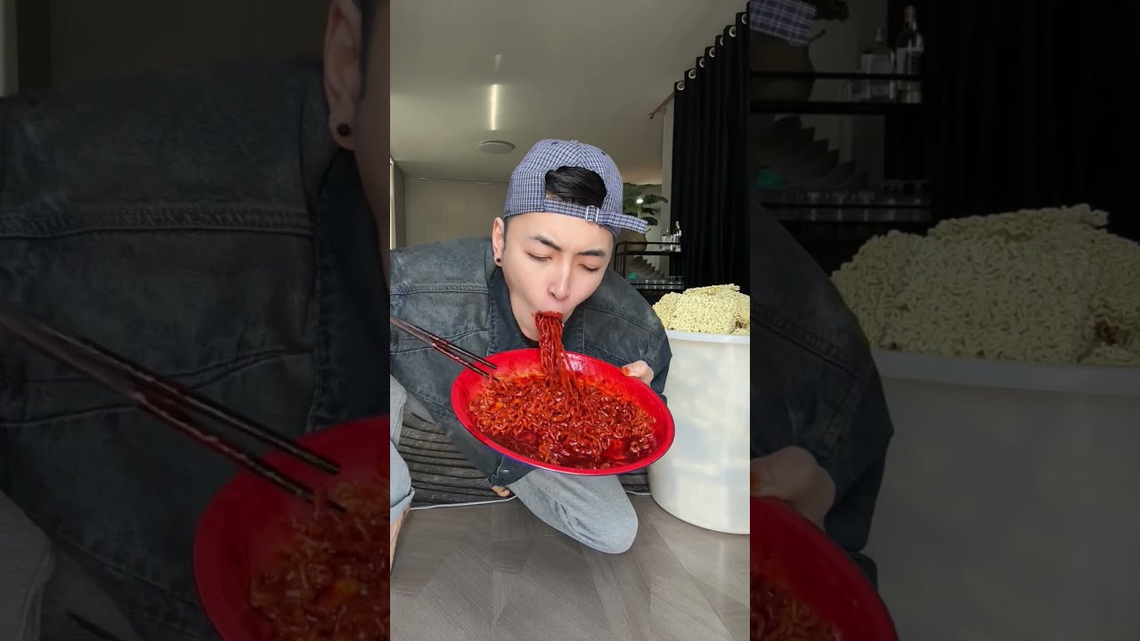 SPICY AND TASTY NOODLES MUKBANG ASMR EATING Shorts Mukbang Food Eating Spicy