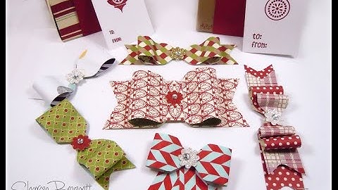 Stampin Up Punch Board Bows (Part 1)