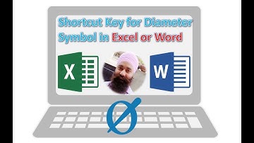 Shortcut Key for Diameter Symbol in Excel | Shortcut Key for Insert Symbol in MS Excel
