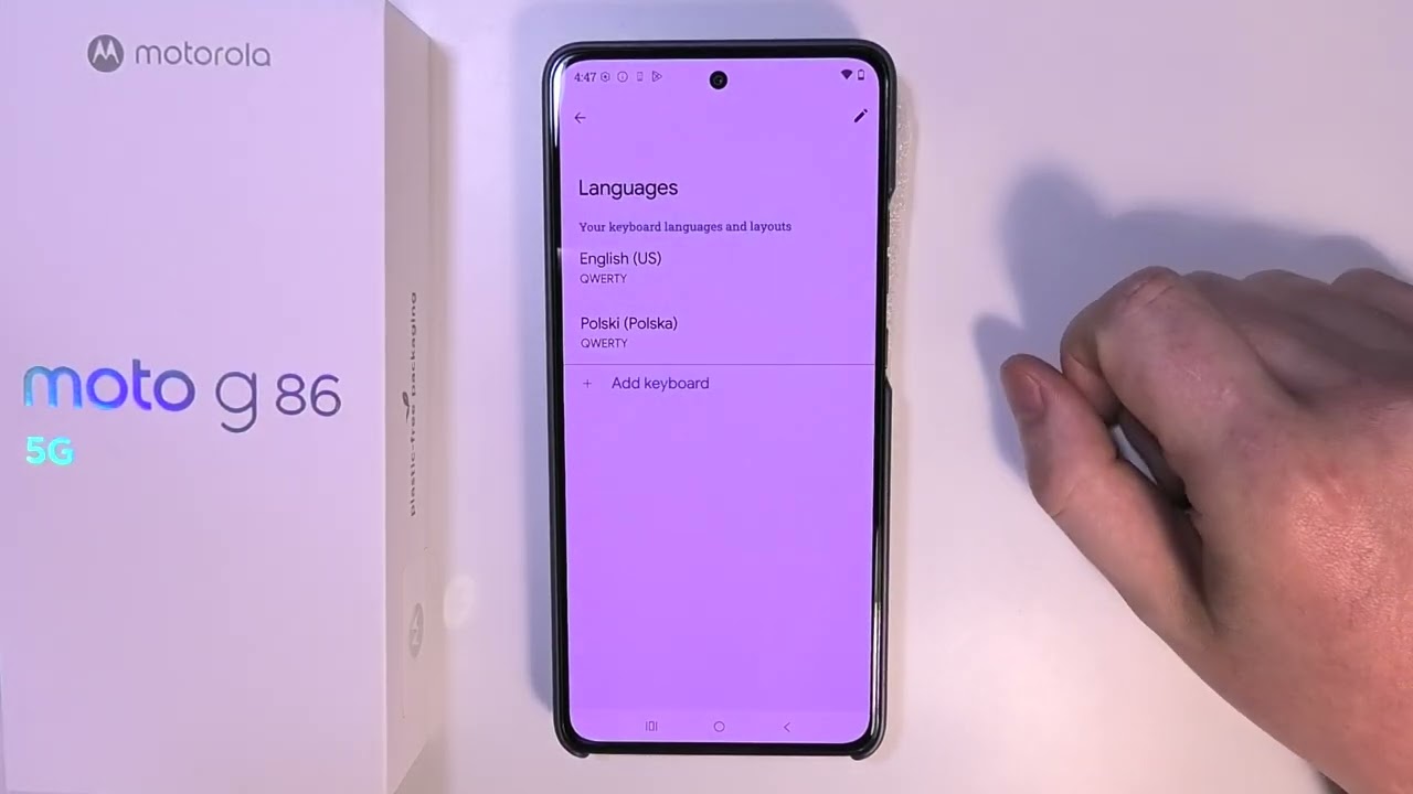 Motorola Moto G86 5G - How to Change Keyboard Language - YouTube