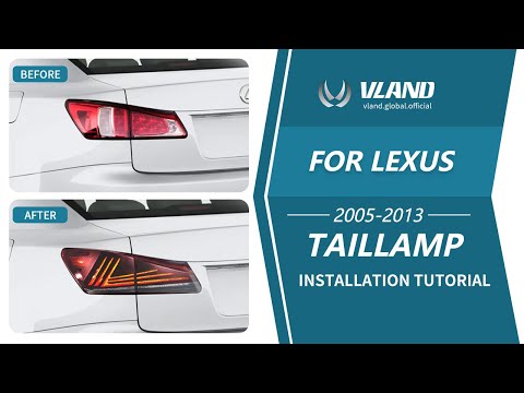 How to Install Vland Headlights  For  06 13 Lexus IS250 IS350 IS220d