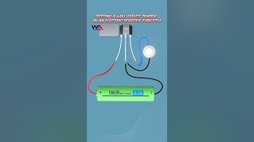 Testing a Hall Effect Sensor on an Electric Scooter Throttle #hallsensor #halleffectsensor