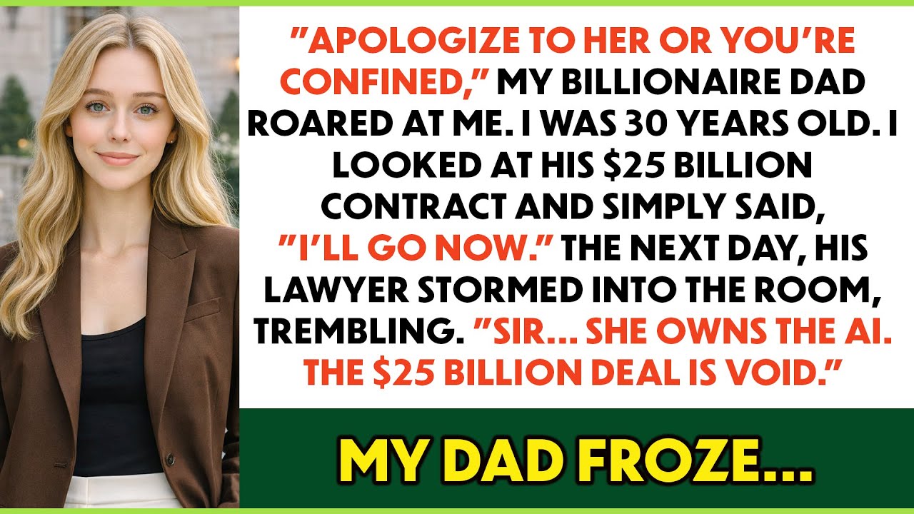 My Billionaire Dad Grounded Me At 30 For $25 Billion    I Used My Secret Ai To Bankrupt His Empire..