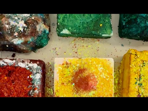 Variety gym chalk crushing| From dehydrator to crush ♥️💙🤍💛🖤🩵💚 - YouTube