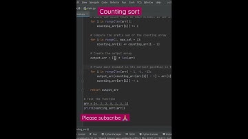 implementation of counting sort in Python