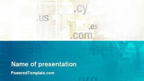 Web Hosting Company PowerPoint Template by PoweredTemplate.com