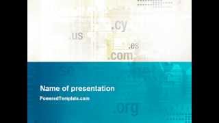 Web Hosting Company PowerPoint Template by PoweredTemplate.com