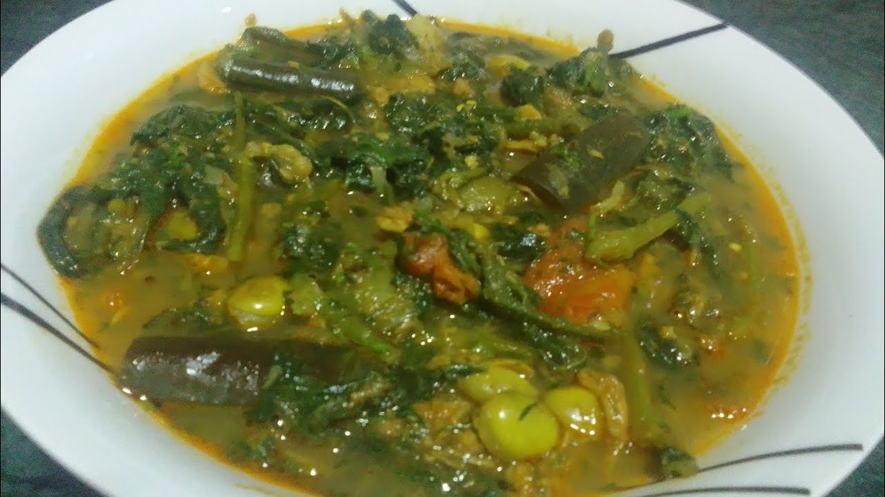  লাউ শাকের  লাতা-বাতা তারকারির রেসিপি। 