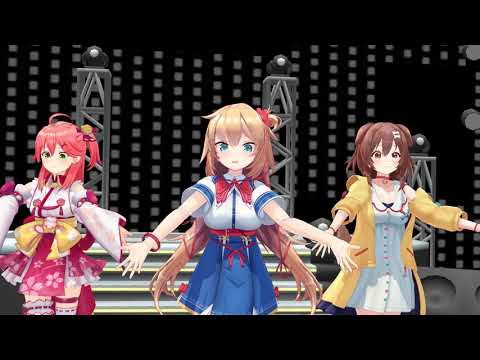 HaachaMiKorone Dance MMD (World is Mine) [#Hololive]