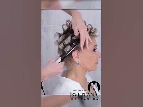 Укладка утюжком на короткие волосы. #hair #прически #hairstyle # ...