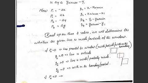 Computer Graphics And Multimedia liang barsky line clipping
