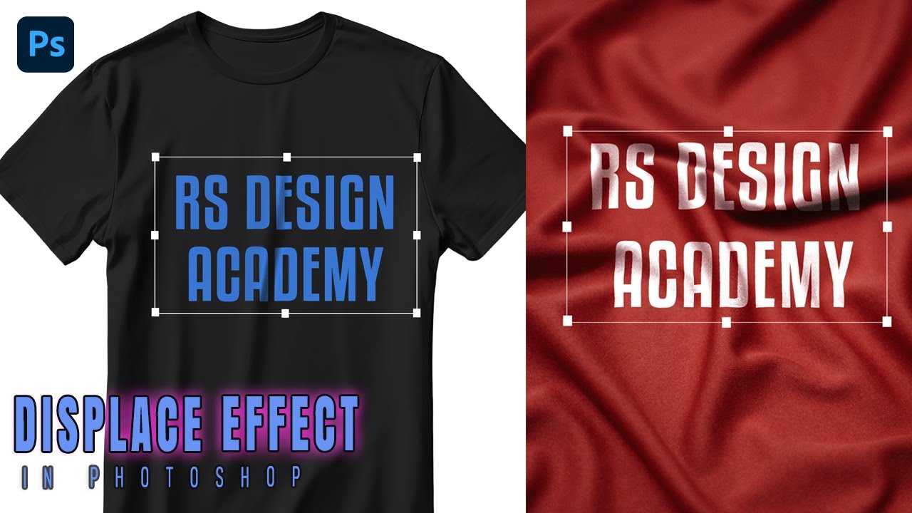 How to make t shirt mockup in photoshop I Displace Effect - YouTube