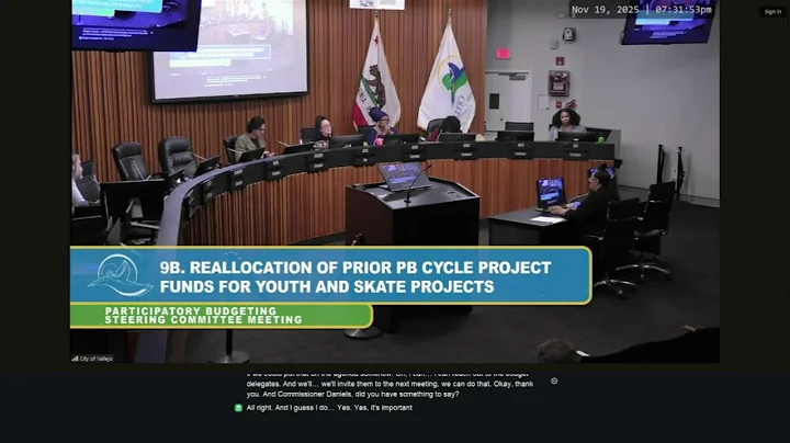 Participatory Budget Steering Committee Meeting - 11-19-2025 - City of Vallejo