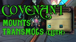 Gnome Covenant Cloth Armor & Mount Previews (Kyrian, Night Fae, Necrolord, Venthyr) WoW Shadowlands