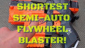 justajolt Nerf Mod: Worlds Smallest Or Shortest Semi-Auto Nerf Flywheel Build! Smallest Nerf Pistol