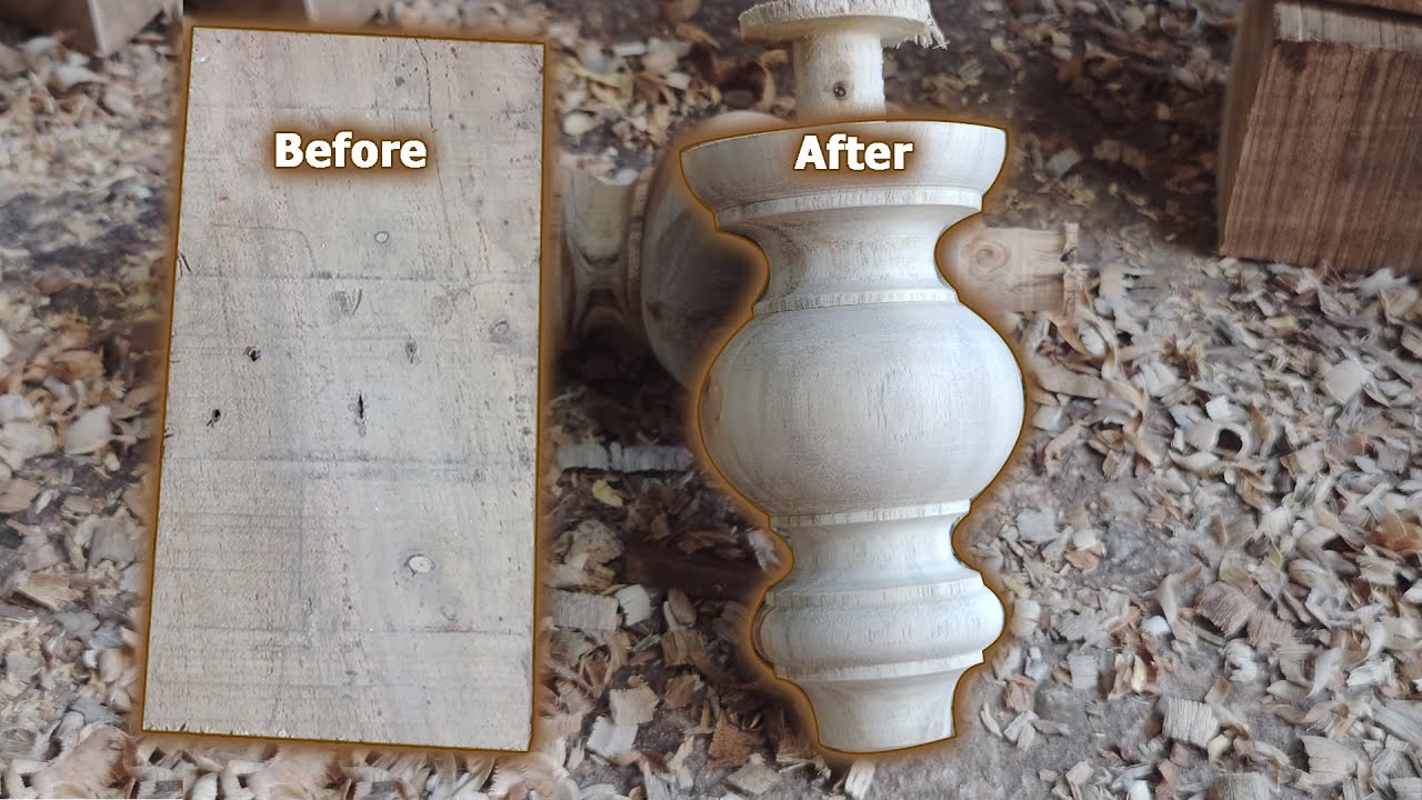 Wood Turning Design | Advanced Wood Carving - YouTube