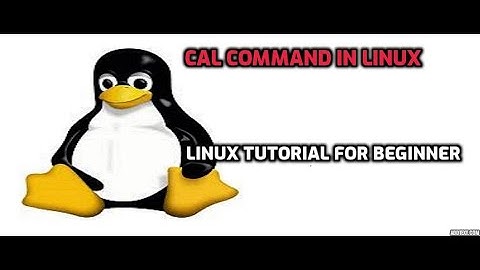 Cal command in linux