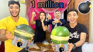 اول تحدي كابلز ف البطيخ و المليون استك مش هتصدقو حصل اي !😱