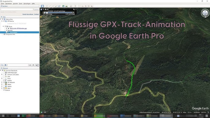 how to create and animate track, route in Google Earth - YouTube