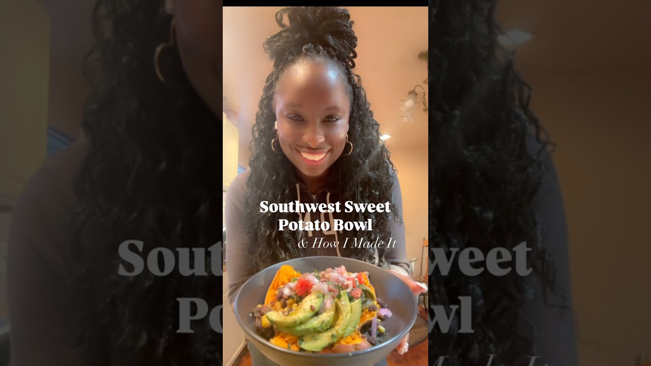 SWEET POTATO BOWL - easy, fast, nourishing. For days when you do and don’t want to cook 😂