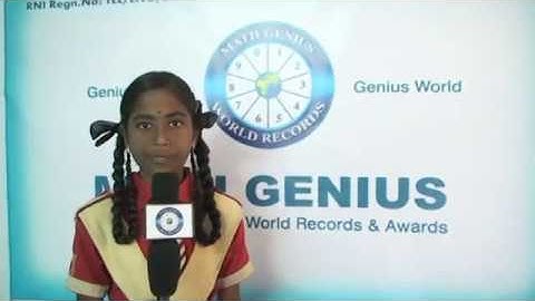 Math Genius - Pi World Records - Century Club Member - Anusha Ravula