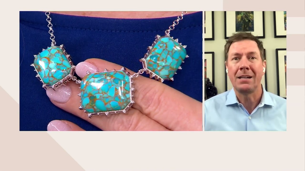 Generation Gems Sonoran Turquoise Necklace, Sterling Silver on QVC