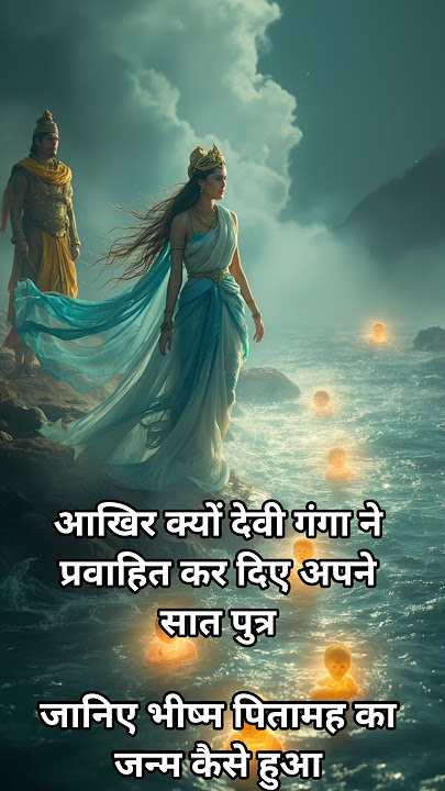 आखिर क्यों गंगा ने प्रवाहित किए अपने सात पुत्र #mythology #mahabharat #epic #bheeshm #viral #trend