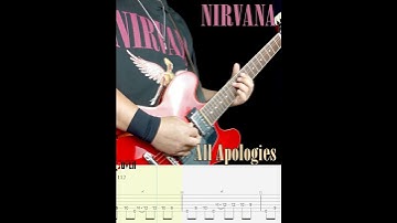 Thumbnail of Nirvana All Apologies Guitar Riff Cover With Tab #kurtcobain #guitar #guitarcover #nirvana