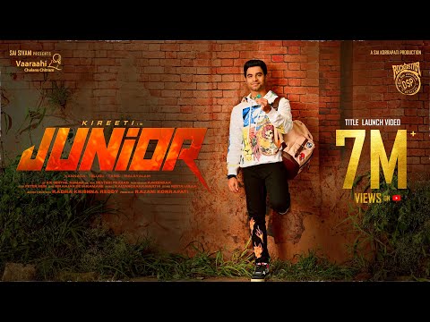  Junior Title Launch Video - Telugu | Kireeti | V Ravichandran | Genelia | Sreeleela | Radha Krishna