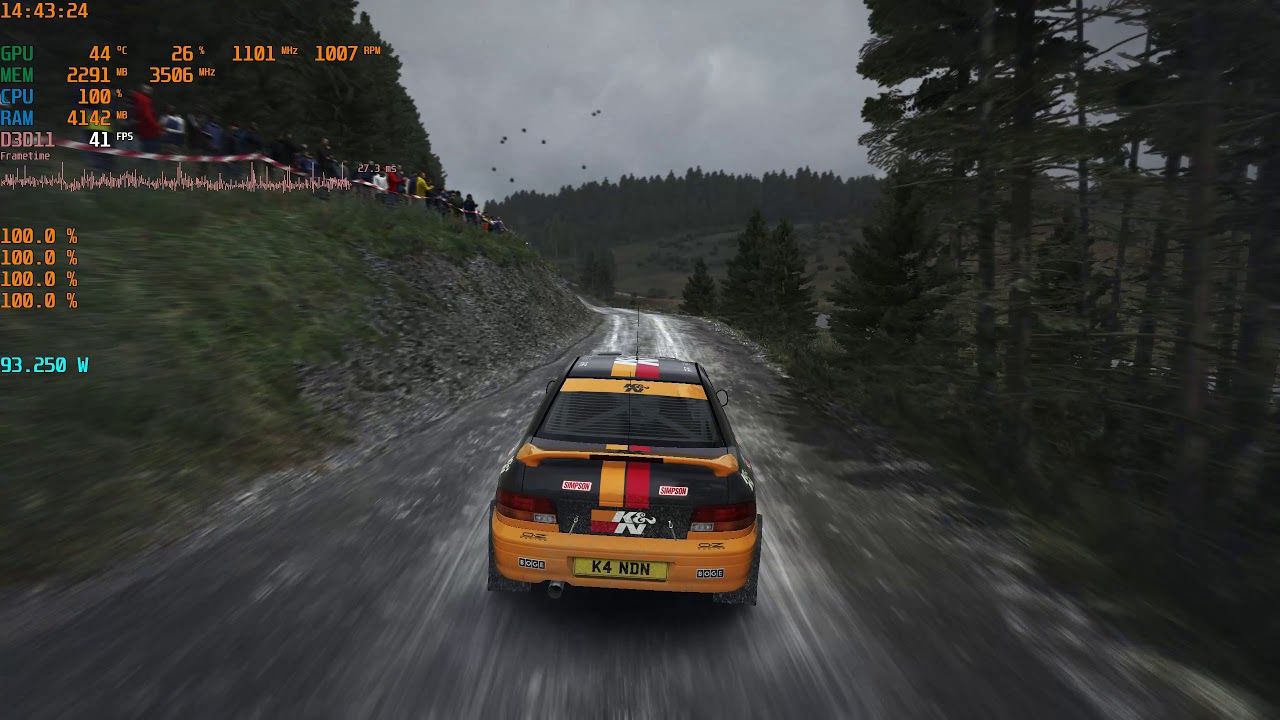 AMD A6 9500 APU Dirt Rally GTX 980Ti Benchmark