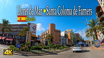 Driving from the popular resort town Lloret de Mar to Santa Coloma de Farners, Spain 🇪🇸