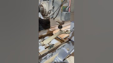 CNC 5-axis woodworking lathe for furniture parts#woodworking#cnc#lathe#furniture#drilling#curveparts