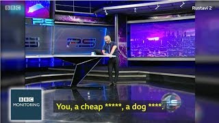 Georgian TV host calls Putin dog****