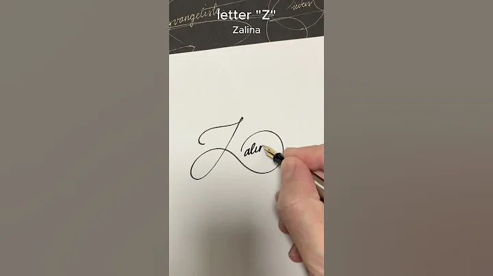 How to write the letter“Z“ #calligraphy lettering #calligraphy #art T and S#signature N and S