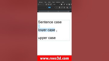 How to Change Text Case in CorelDRAW #shorts #graphicdesign #coreldraw #rees3d