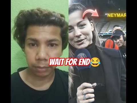 Ronaldo & with neymar reporter 😋😁#ronaldo #neymar #youtubeshorts #funny #viralvideo #reaction 👀
