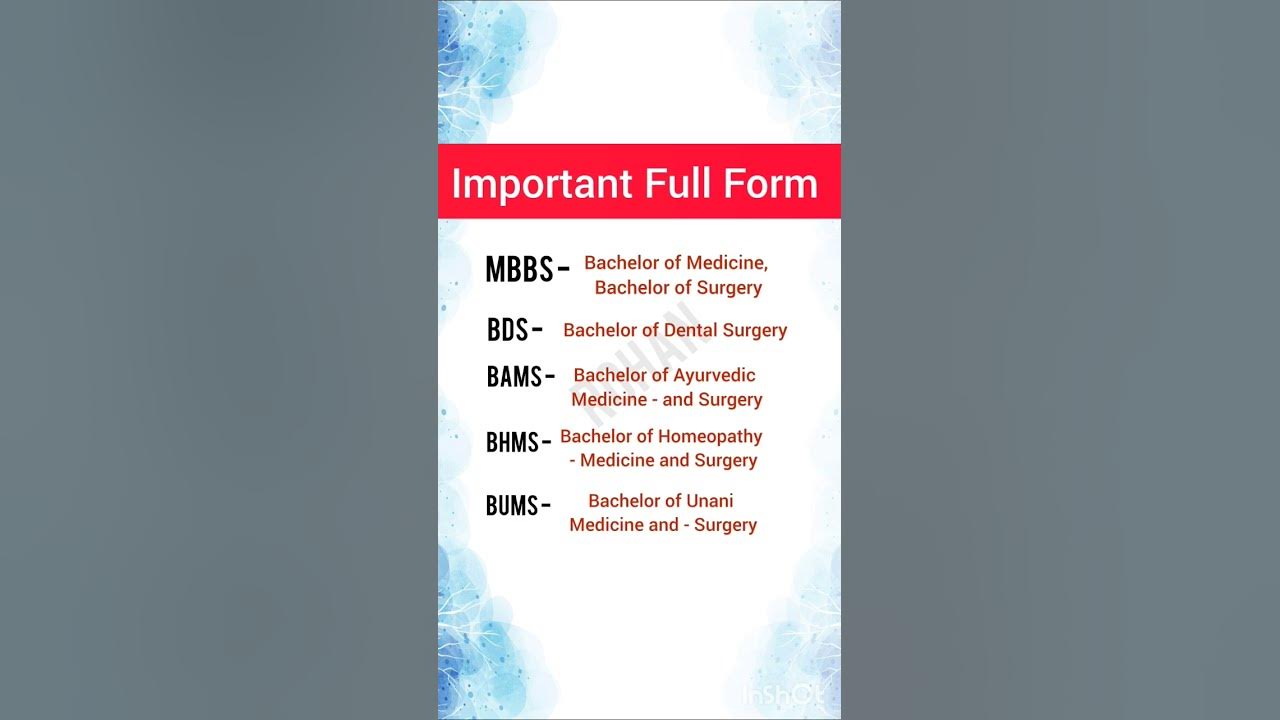 mbbs-bds-bams-bhms-bums-full-form-information-shorts-youtube
