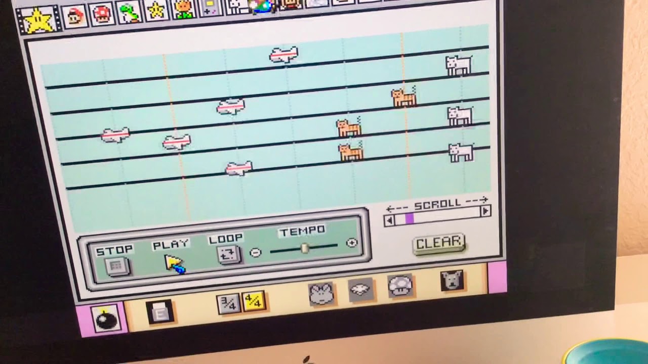 Mario paint music maker song I made YouTube