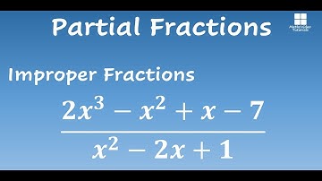 Improper Algebraic Fractions to Partial Fractions