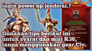 Evony, Cara Up power Jenderal