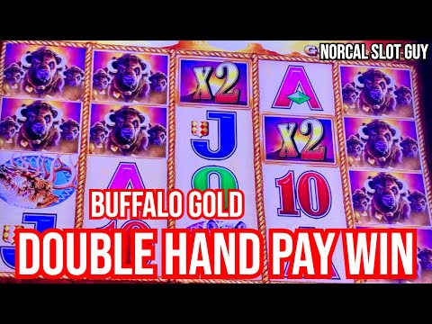 BUFFALO GOLD MAX BET JACKPOT HAND PAY TWICE 🙌 @ Graton Casino | NorCal Slot Guy