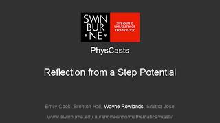 Reflection from a Step Potential (PhysCasts)