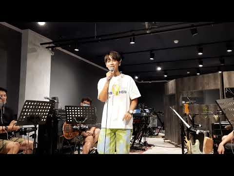 鼓鼓高流演唱會彩排。（粘耿豪攝）