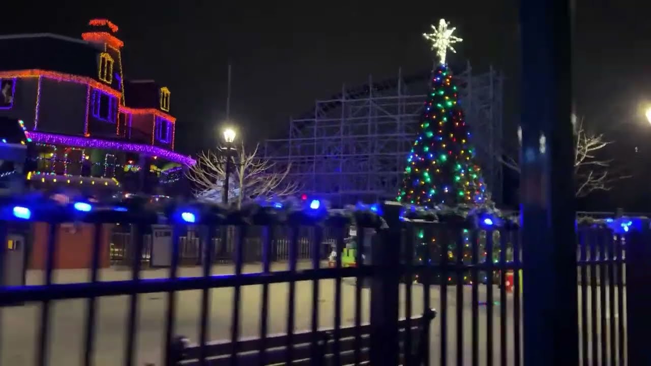 Поездка на поезде - Рождественские огни