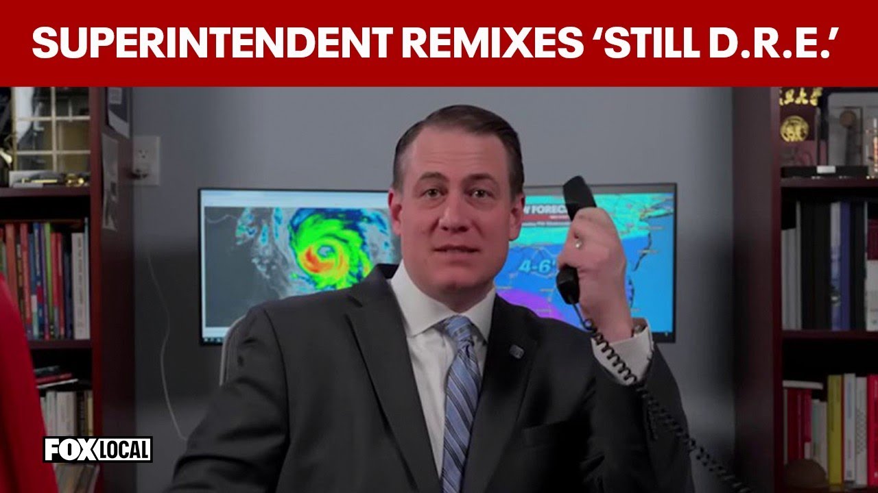 Superintendent makes remix to 'Still D.R.E' to announce school closing amid winter storm