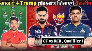 RCB vs GT Dream11 Team Prediction Today, RCB vs GT IPL Qualifier 1, RCB vs GT Dream Team Today screenshot 5
